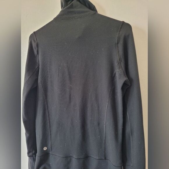 Lululemon In Stride Jacket Luon Black Size 6 Running Activewear Sporty Full Zip - Picture 8 of 8